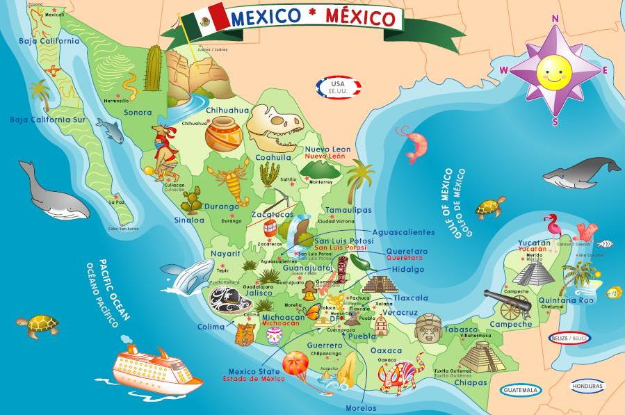 México Learning Puzzle  SpanglishBaby